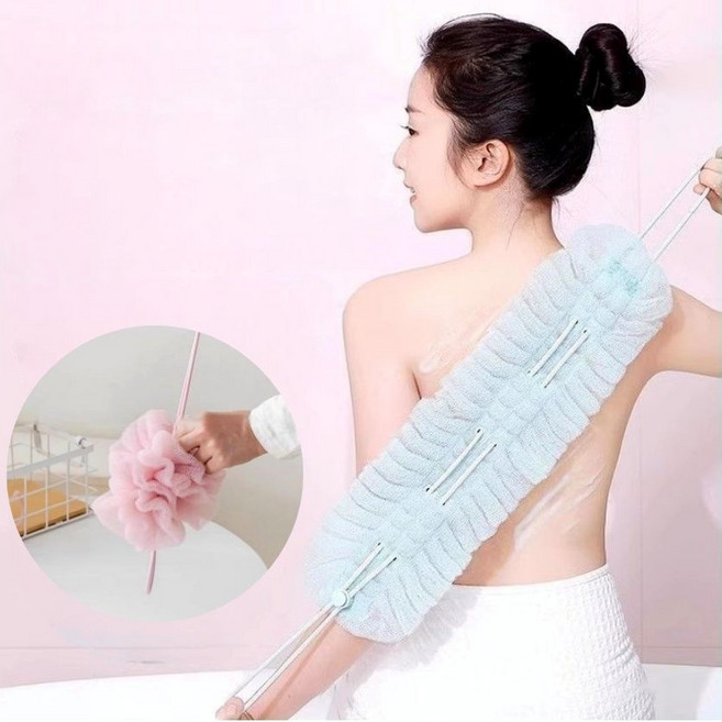 조아리빙 바디타올 샤워목욕 부드러운 샤워볼, 1개, 1개입, 블루