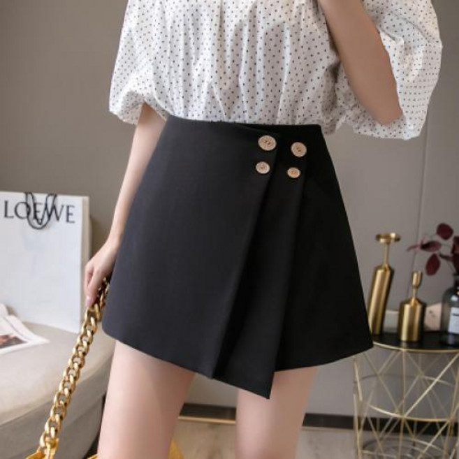 온스타일러 국내배송 밀푀유 버튼 미니스커트 정장미니스커트 스커트