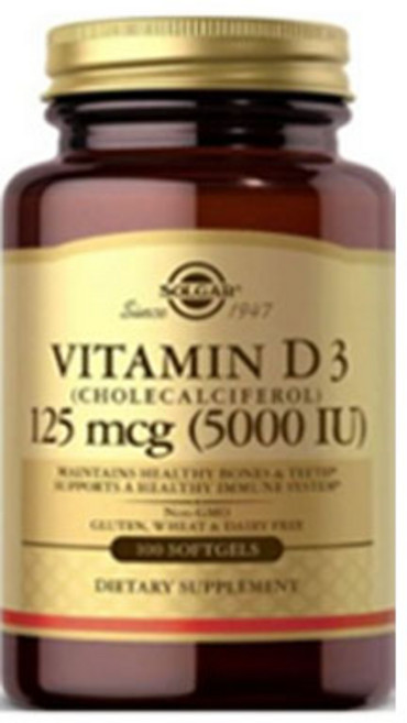 솔가 비타민 D3 5000 IU 소프트젤, 100정, 1개
