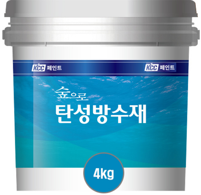 KCC정품 숲으로 탄성방수제 4kg 친환경방수제 옥상방수제 방수페인트, 녹색, 1개