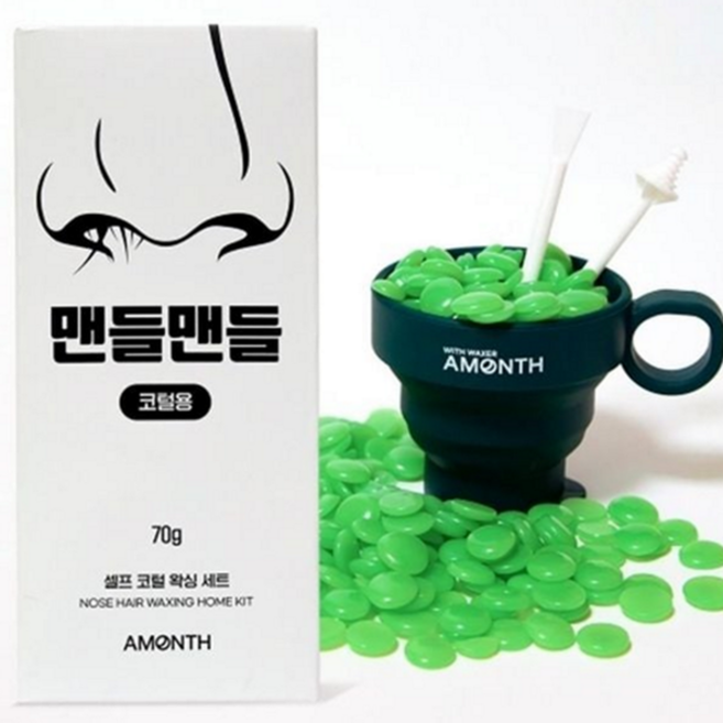 남자 페이스 코털 셀프왁싱 10회분 키트 hsm*947jw, 1개