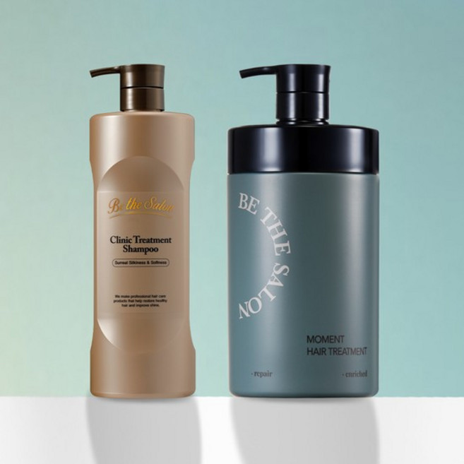 모먼트 헤어 트리트먼트 1L + 크리닉 트리트먼트 샴푸 1L, 없음, 1개