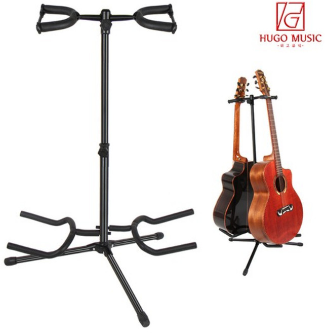 위고뮤직 RF-C21 2단 기타스탠드 통기타 받침대 거치대, 없음