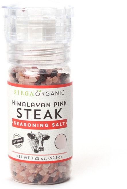 리에가오가닉 히말라얀 핑크 스테이크 시즈닝 솔트, 92.1g, 1개