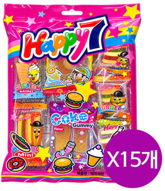 해피세븐 젤리 70g x 15개
