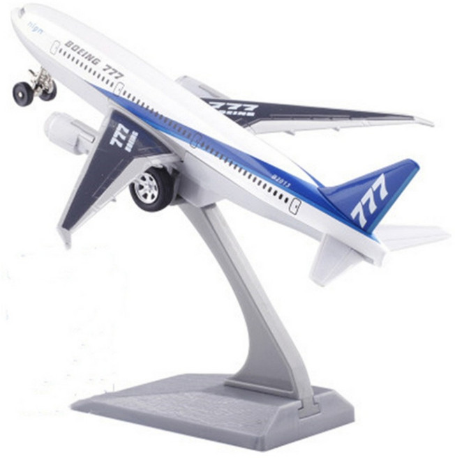 다이캐스트 합금 에어버스 A380 보잉 777 에어 포스 원 비행기 모형, 보잉 777-화이트