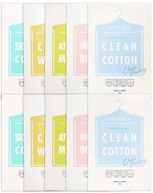 아로니카 센티드 옷장방향제 1+1데이필데이 샤쉐 18gx5P세트(총10P) 차량용방향제, 릴리오브더밸리 18gx10P, 18g