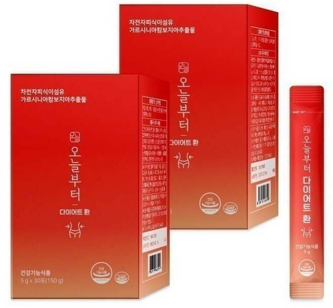 오늘부터 다이어트 환 차전자피 쾌변 보조제, 5g, 60개