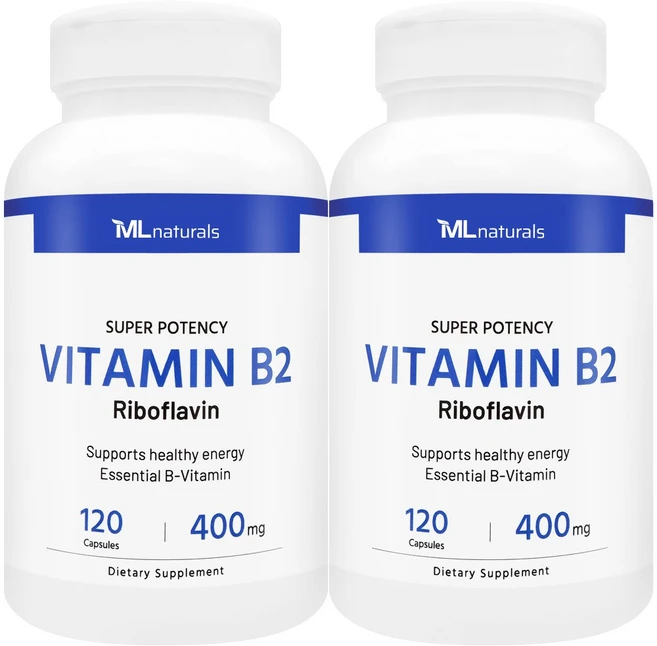 [미국번개배송] 착한명품 마이라이프 내추럴스 비타민 B2 (리보플라빈) 400 mg, 2개, 120정 - 쿠팡
