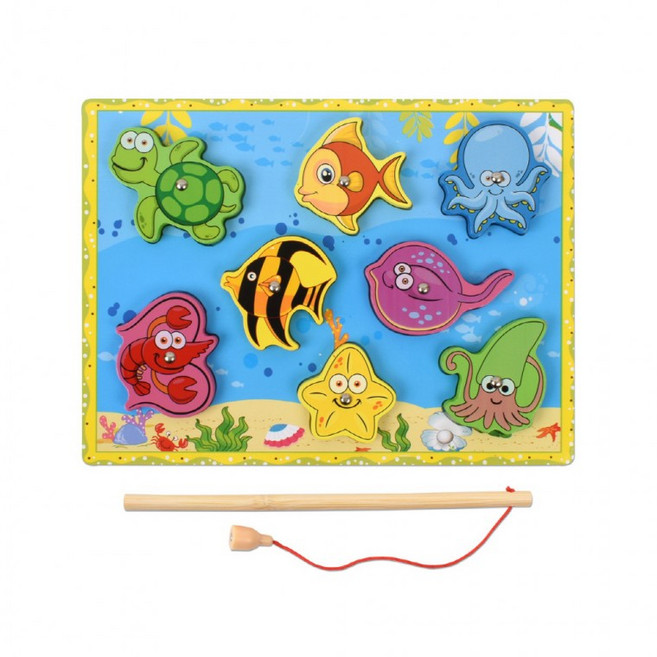 도모아 h37 우드벨 바다 입체 자석 낚시놀이 불가사리 5783c 가베 도형 모양 퍼즐 끼우기 맞추기