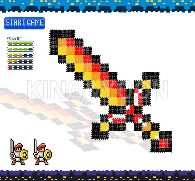 디폼블럭 8mm 총 칼 무기 검 마인크래프트 만들기 크리스마스 단체 선물, 1-21., 1개