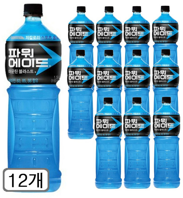 코카콜라 파워에이드 마운틴 블라스트, 12개, 1.5L