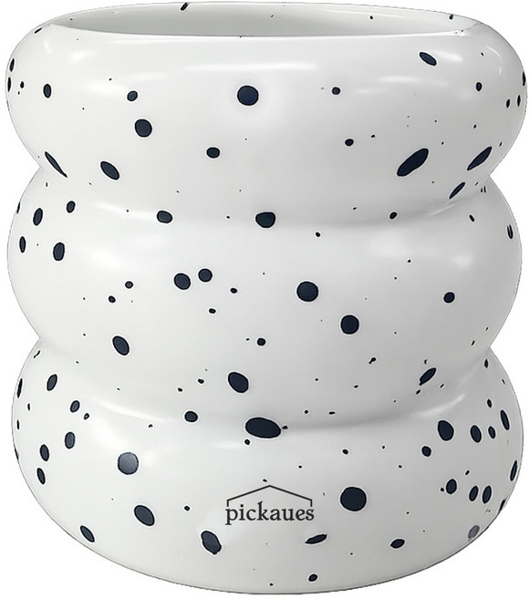 피카우스 세라믹 화장품정리함 다용도 연필 브러쉬 면봉 꽂이, 벌룬쿠앤크, 1개