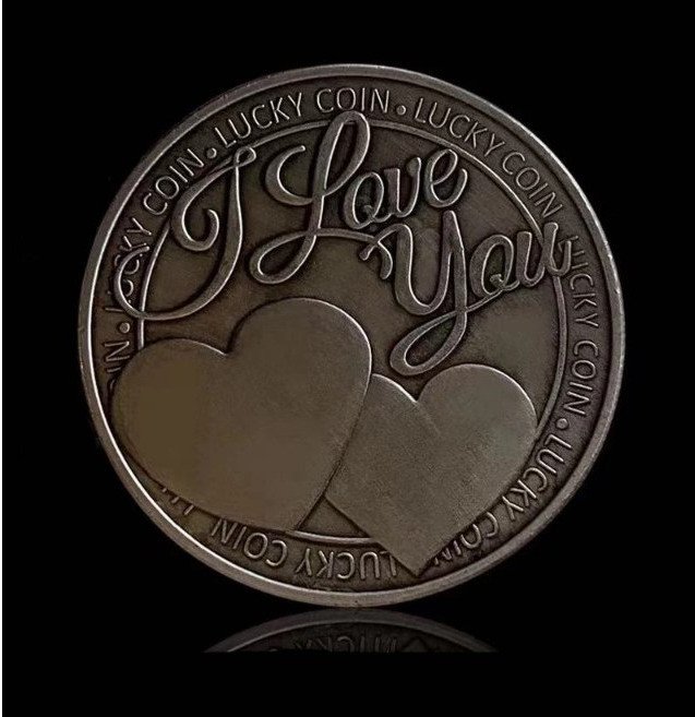 비엘스키 기념 주화 코인 네잎 클로버 행운 행복 기념품 선물 I LOVE YOU MORE THAN I CAN SAY, 기념동전BL04554