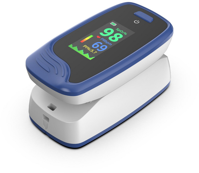 [의료기기 인증] 아큐메디 산소포화도측정기 산소포화도측정기, 1세트, CMS50-PRO-B