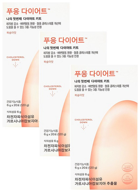 닥터블릿 푸응 다이어트 가르시니아 차전차피, 120g, 3개