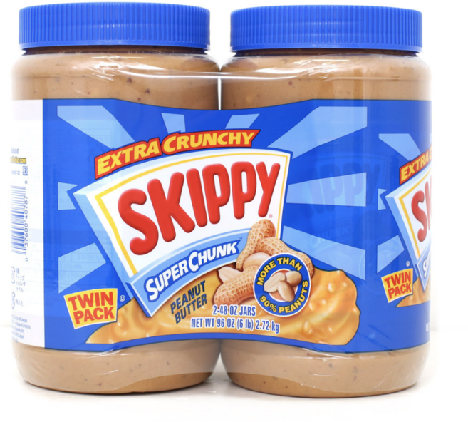 스키피 수퍼 청크 피넛 버터, 2.72kg, 1세트