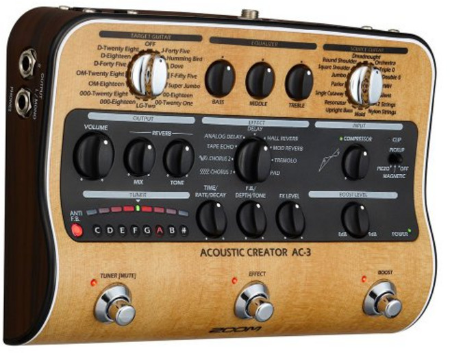 ZOOM 줌 어쿠스틱 기타용 프리앰프 AC-3, BJFK34123(15)