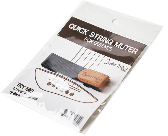 Gopherwood 퀵스트링뮤터 약음기 Quick String Muter 통기타 소리를 작게, 1개