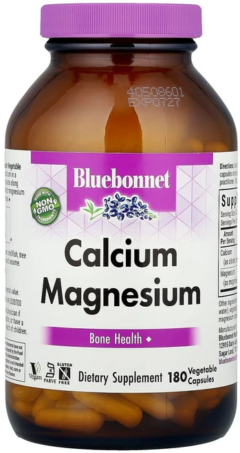 블루보넷 뉴트리션 칼슘 마그네슘 베지 캡슐 180정, 1개 - 쿠팡