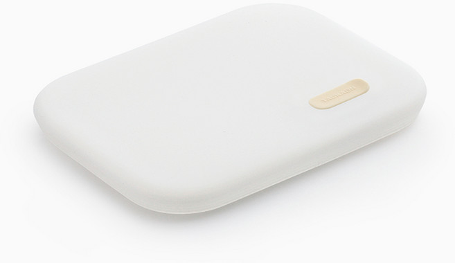 탁가온 1.2.3 실리콘 2구식판 뚜껑, 옐로우, 1개