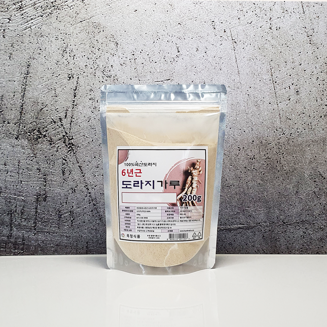 6년근 도라지가루 200g 600g - 유통마진 없이 직접판매, 1개