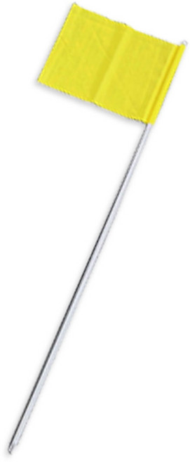 측량깃발 철제 측량말뚝 깃대 토목깃발 20개 공사 지지대 토공 건설 측량대, 노랑색 20개