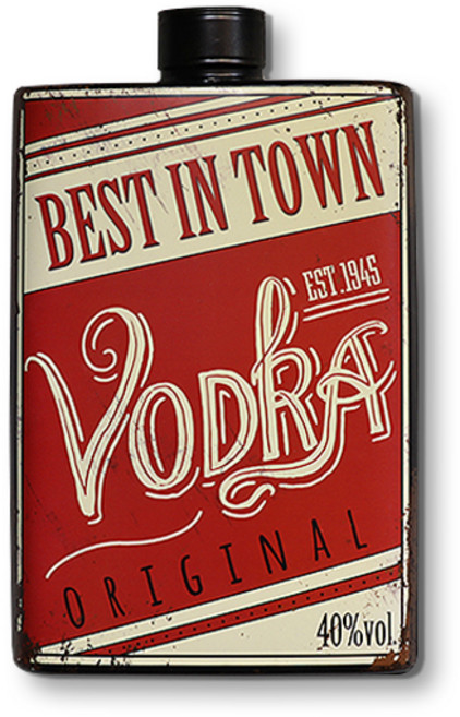 더웨스트 빈티지 철제 술병 모양 벽장식 인테리어 장식 소품, 2.VODKA