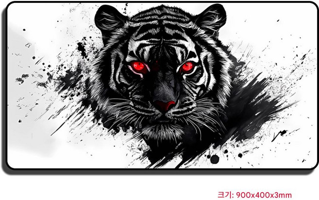 당당한 타이거 XXL 대형 마우스패드 900x400x3mm 고해상도 인쇄 미끄럼 방지, 1개, 스타일07