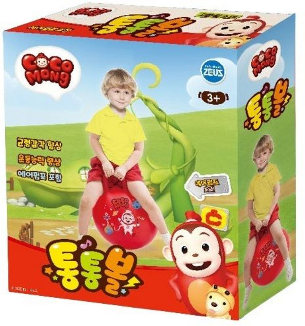 통통볼 코코몽 스포츠완구 호핑볼 어린이 균형감각 운동능력 wjm*7400ca