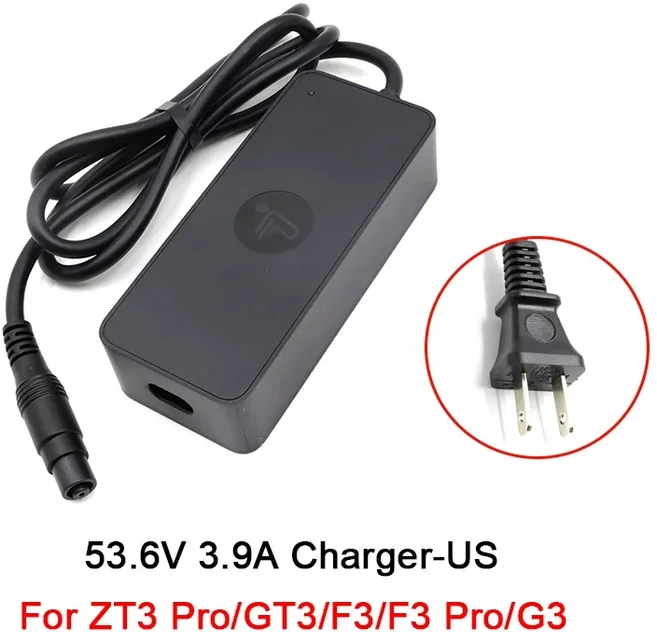Ninebot by Segway G3/GT3/ZT3 Pro/F3/F3 Pro 전동 스쿠터 배터리 전원 어댑터 부품용 53.6V 3.9A 고속 충, 03 53.6V3.9A Charger US