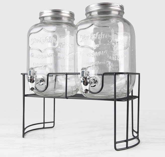 아트웨어 와이어 쥬스 디스펜서, 혼합색상, 4L, 2개