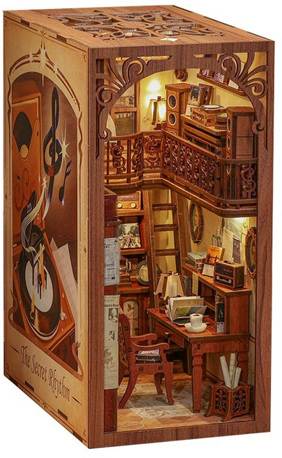 핸즈크라프트 DIY 북엔드 북눅 미니어처 비밀의 리듬, 1개