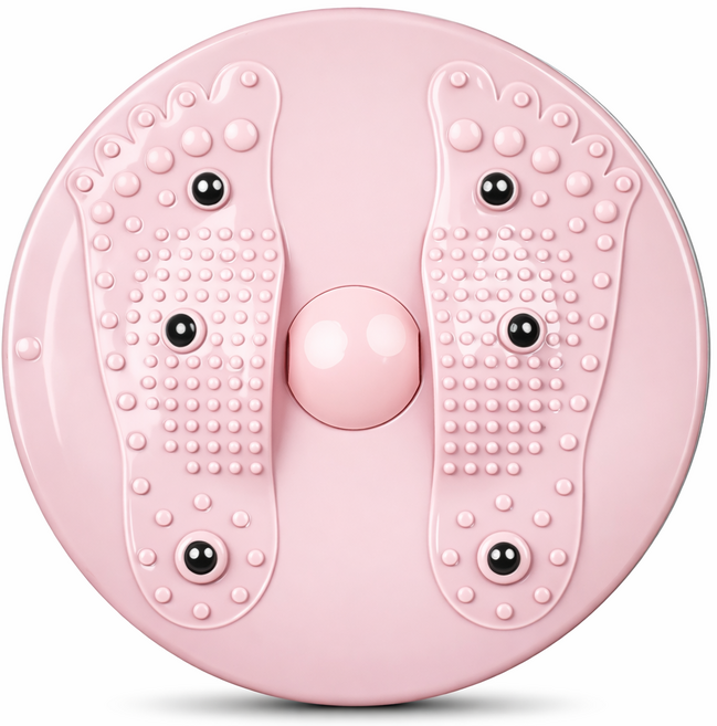 발지압 트위스트 가정용 무소음 다이어트 뱃살삭제 에어 유산소 운동 홈트, 파스텔핑크