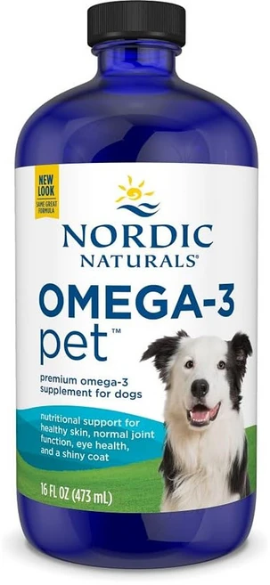 노르딕 펫 오메가3 대형 반려견 애견 473ml, 1개 - 쿠팡