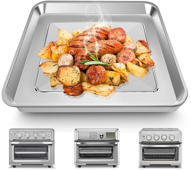 Cuisinart TOA-60 TOA-65 TOA-70 토스터 에어 프라이어 컨벡션 오븐용 에어 프라이어 바스켓 트레이 교체품 31.9 x 27.9cm(12.4 x 11인치)