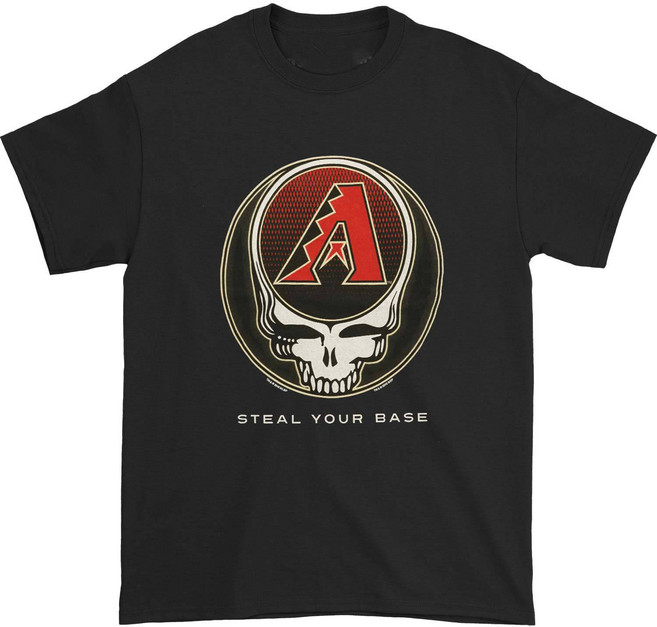 ROCKPANDA Grateful Dead Arizona Diamondbacks Steal Your Base 반팔티