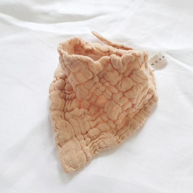 6겹 거즈 스카프 턱받이 태어나줘서고마워 어린이집 외출용 스카프빕