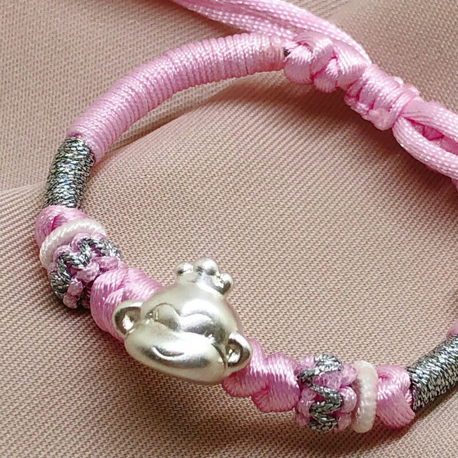 儒家寶寶 純銀999編織手鐲 彌月銀飾 生肖飾品