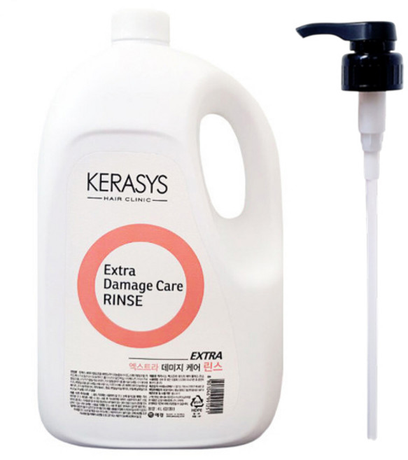케라시스 엑스트라 데미지 케어 린스 + 펌프증정, 1개, 4L