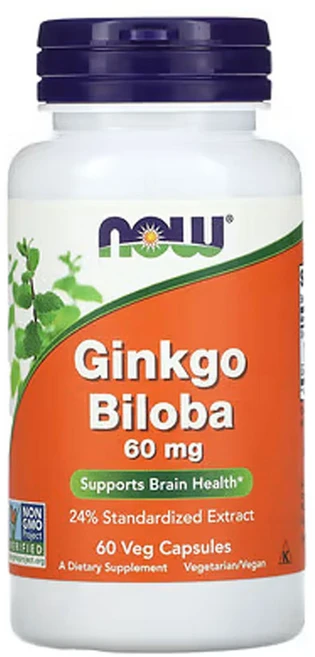 나우 푸드 은행나무 60mg 60베지캡슐, 1개, 60정 - 쿠팡