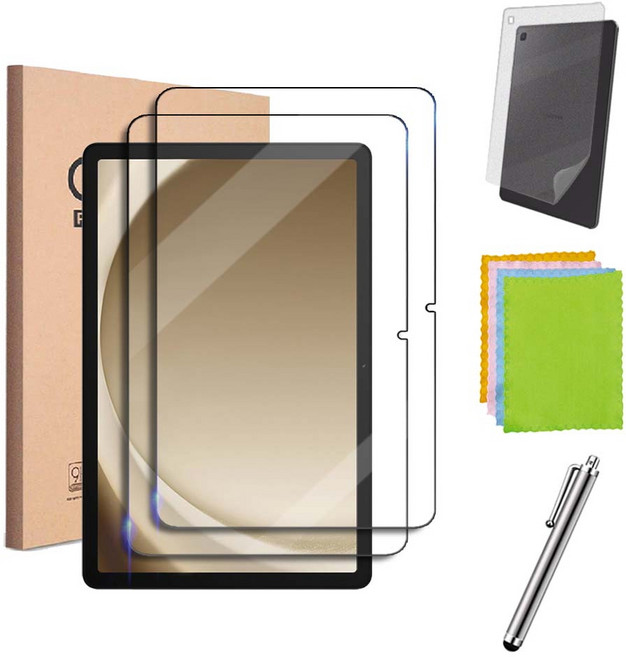 갤럭시탭A9 A9 플러스 호환 9H 강화유리 액정보호필름2장 A9+ 케이스나라, 1개