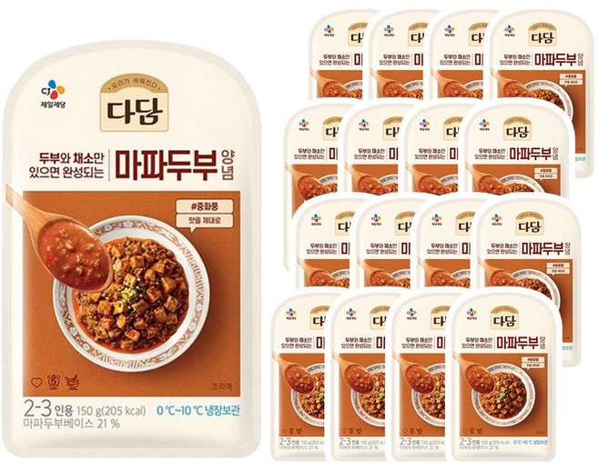 CJ 다담 마파두부 양념 150g, 16개