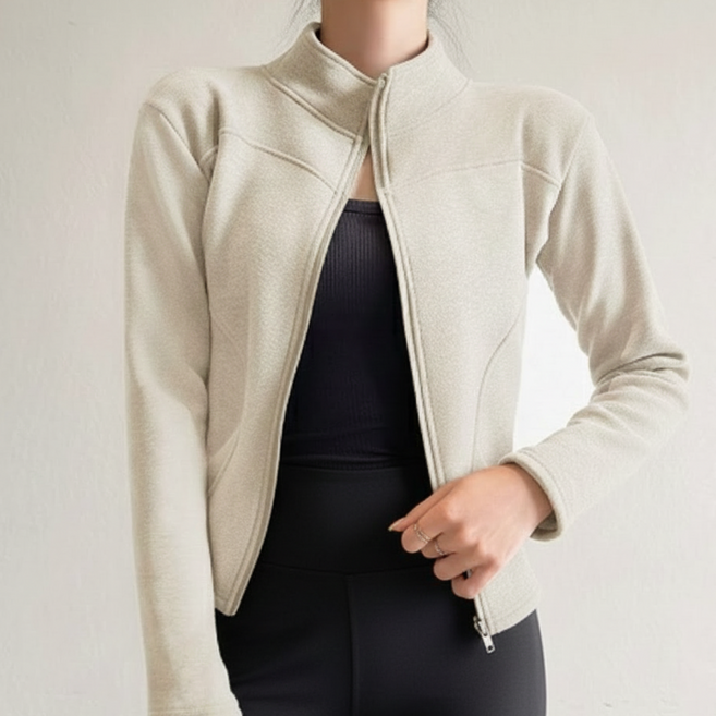 여성 고퀄리티 기모 소프트 후리스 집업 자켓