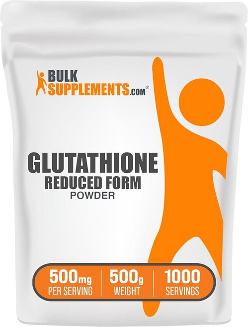 210091 BulkSupplements.com 글루타치온 리듀스 파우더 셔플리먼트 500g, 1.1 Pound (Pack of 1), 1