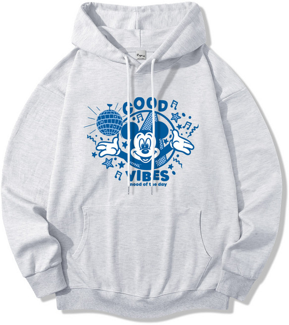 일루소 디즈니 소프트 특양면 굿바이브스 미키 후드티