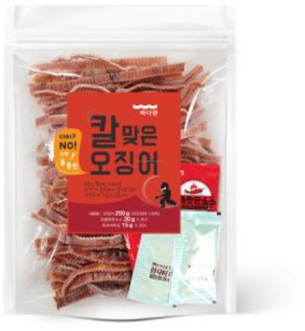 바다원 칼맞은 오징어 250g 마른오징어 건오징어 /오징어 몸통 5~7마리, 바다원 칼맞은 오징어 250g 마른오징어 건오징어 /오, 1개