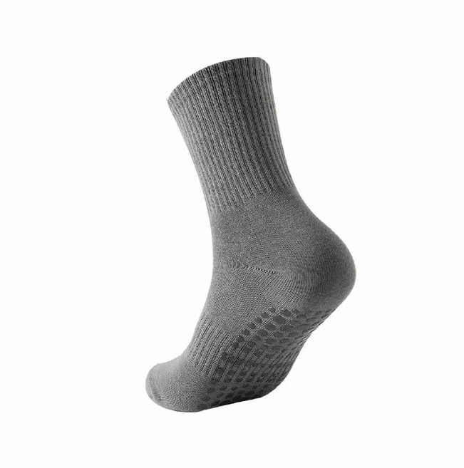 純棉防滑瑜珈襪 吸汗透氣中筒襪