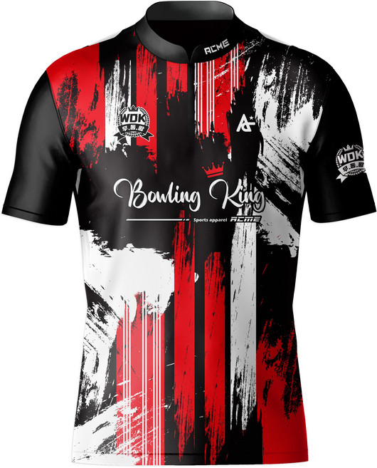 볼링티셔츠 볼링집업티 우리동네볼링왕 CoWD02-레드 우동왕 우동볼 애크미 ACME 볼링연습티
