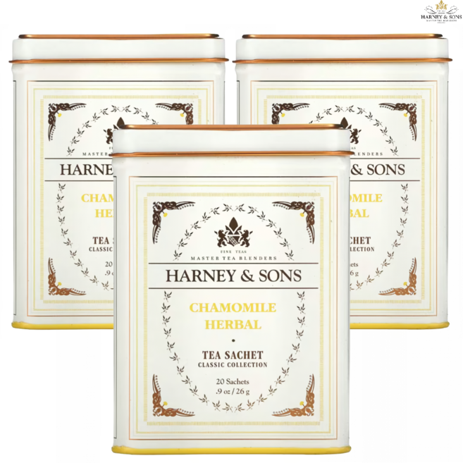 하니앤손즈 파인 티 캐모마일 허브 티백, 20g, 3개, 20개입